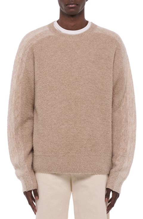Brushed Crewneck Wool Sweater