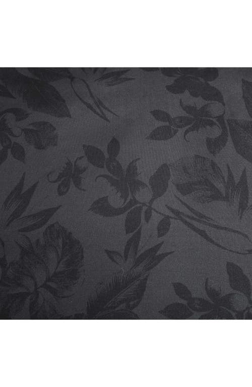 Kenneth Cole New York Floral Silhouette Comforter & Throw Set In Charcoal