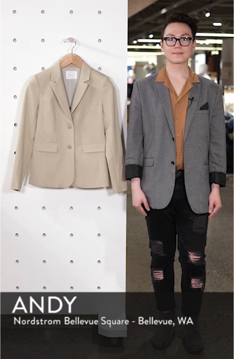 Stretch Cotton Twill Blazer, sales video thumbnail