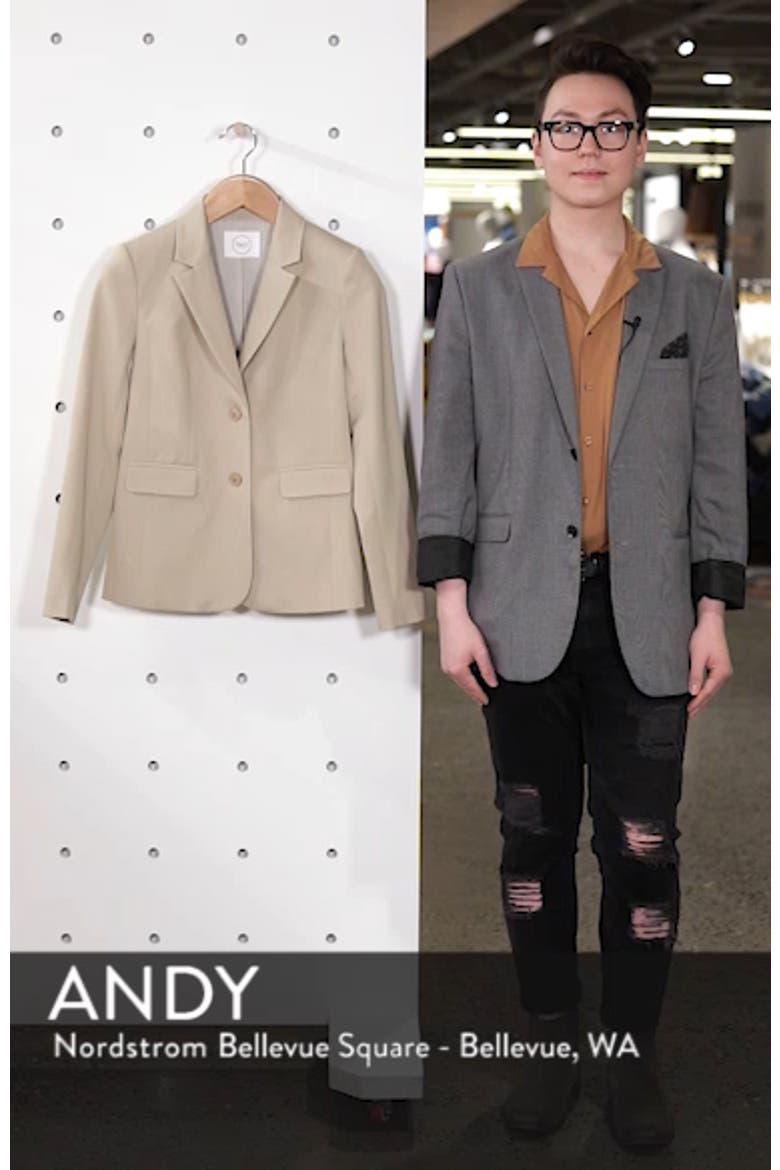 Stretch Cotton Twill Blazer video