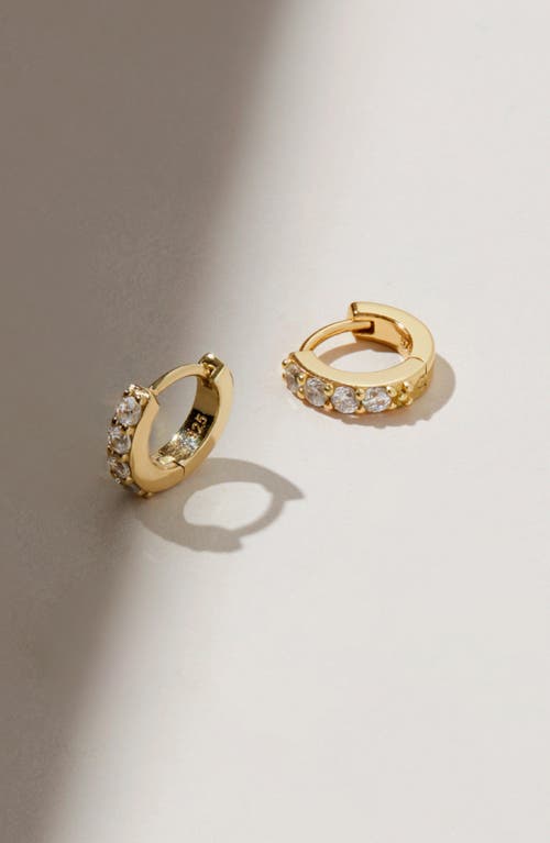 Ana Luisa Suzanne Cubic Zirconia Huggie Hoop Earrings In Gold