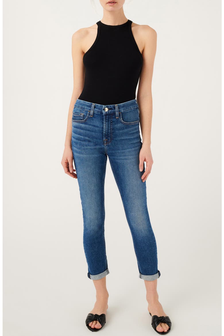 Slim Boyfriend Jeans, Alternate, color, BAYVIEW