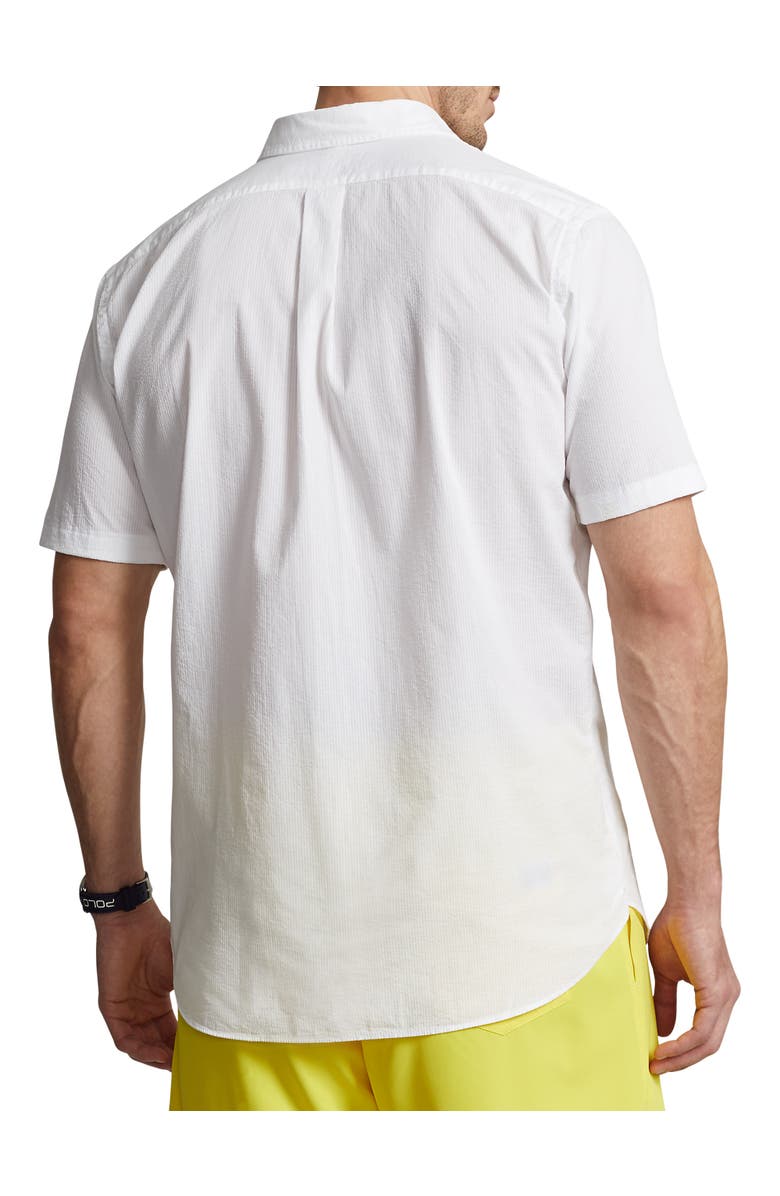 Polo Ralph Lauren Solid Seersucker Sport Shirt, Alternate, color, White