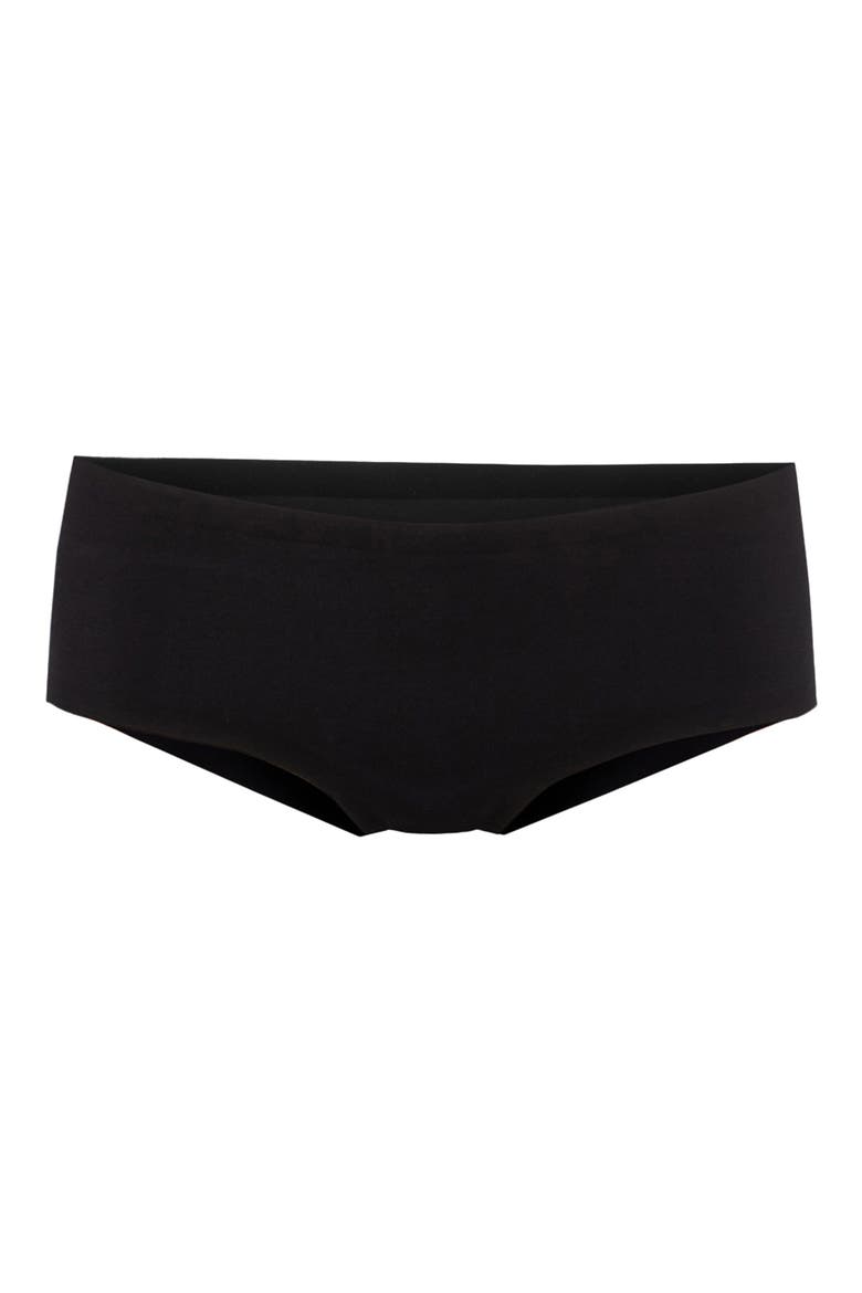 Cotton Contour Seamless Hipster Briefs, Alternate, color, BLACK
