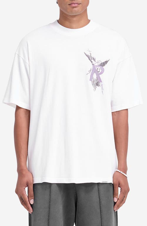 Represent Archangel Cotton Graphic T-Shirt in Flat White 