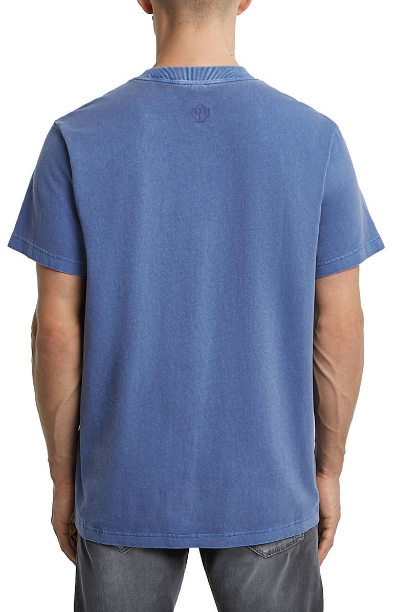 G-STAR Multilogo Overdyed Loose Fit Organic Cotton Graphic T-Shirt, Alternate, color, Dutch Blue