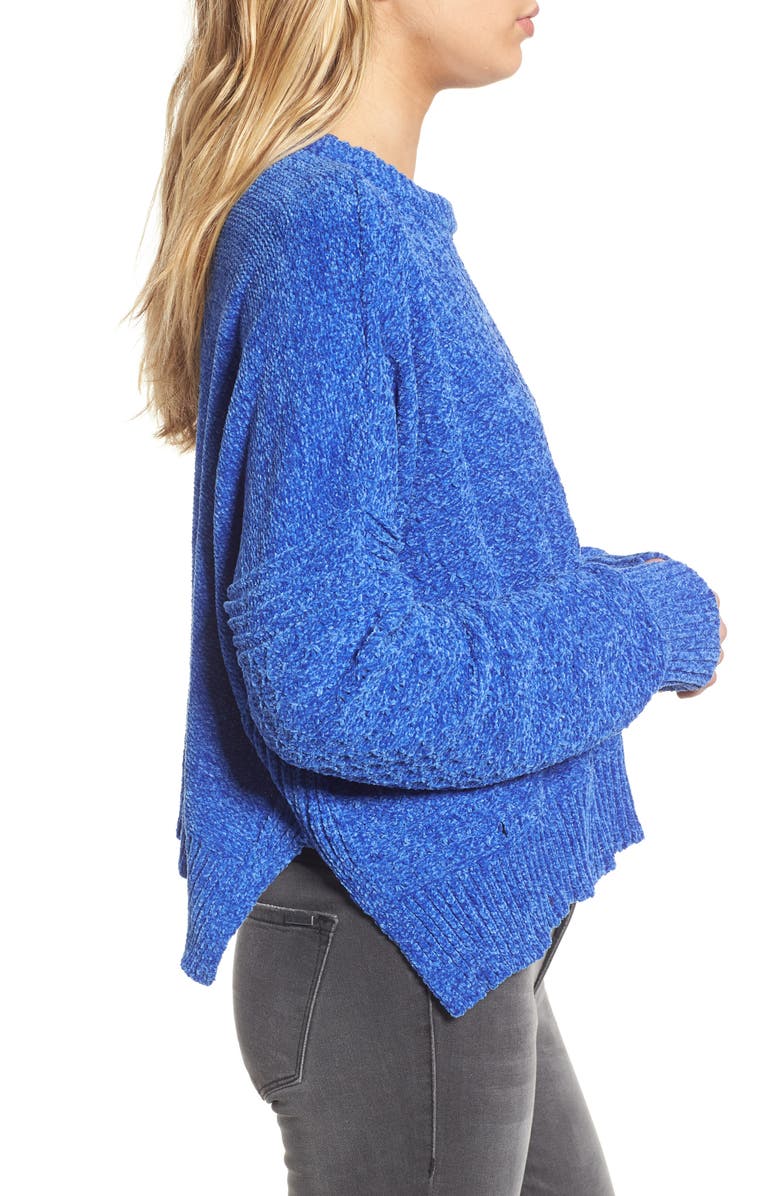 Woven Heart Chenille Sweater, Alternate, color,