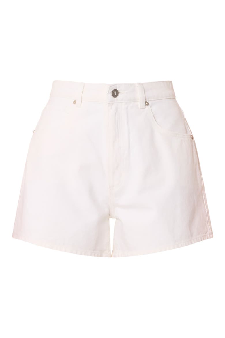 Venice High Waist Denim Shorts, Alternate, color, PORCELIAN