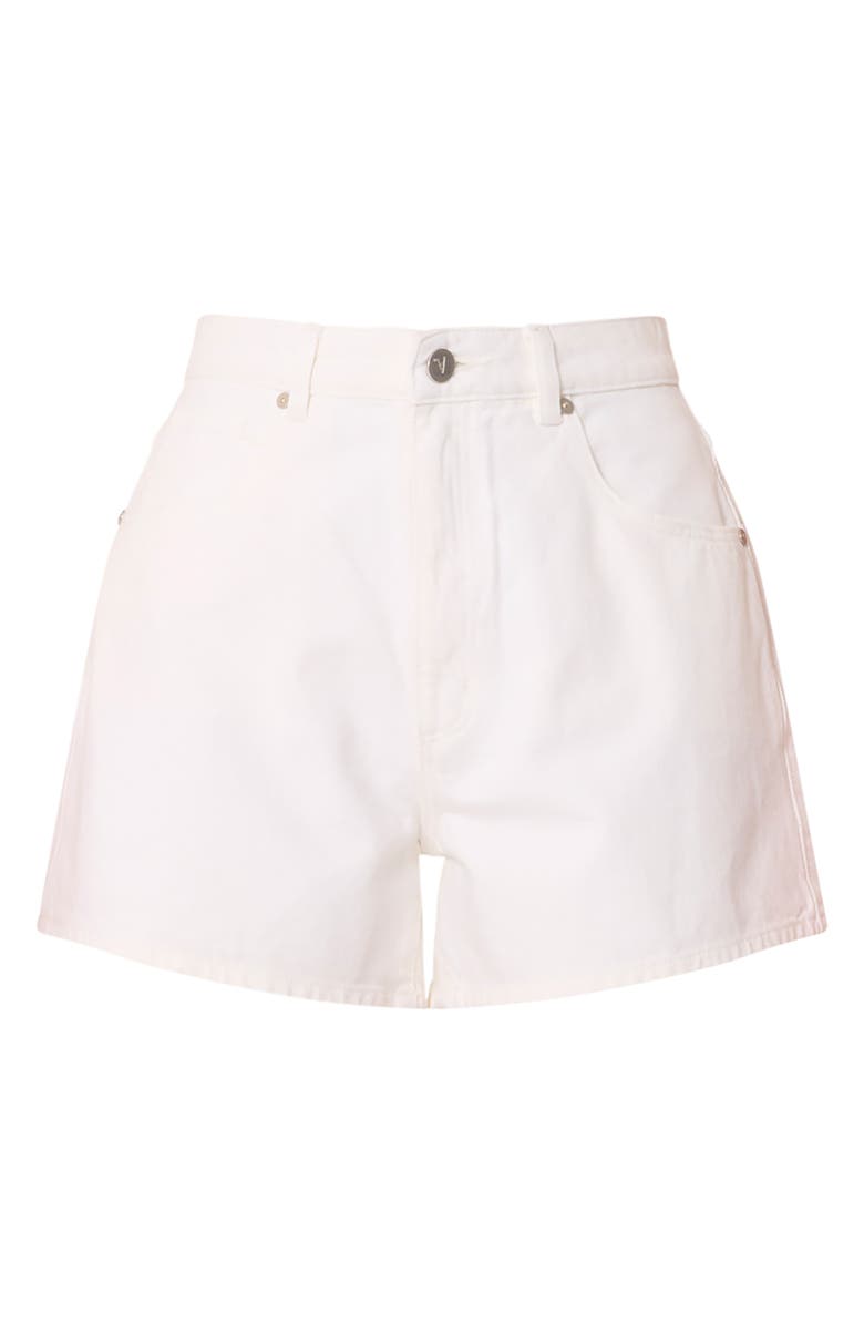ABRAND Venice High Waist Denim Shorts, Alternate, color, Porcelian