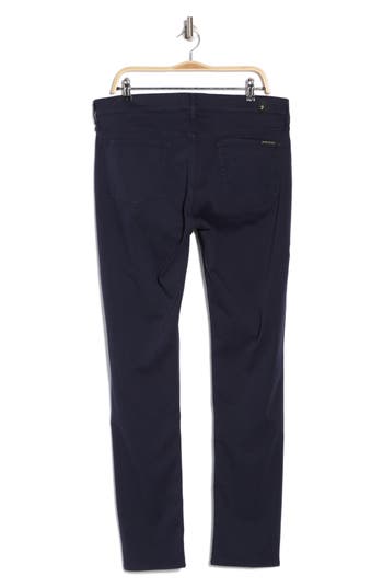 7 For All Mankind Paxtyn Clean Pocket Skinny Jeans In Emea Blue