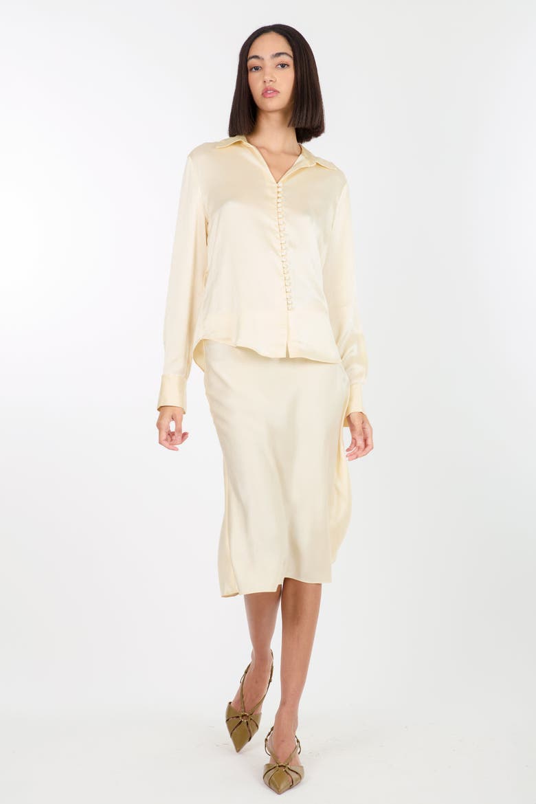 Joanne Blouse, Alternate, color, Vintage Crème