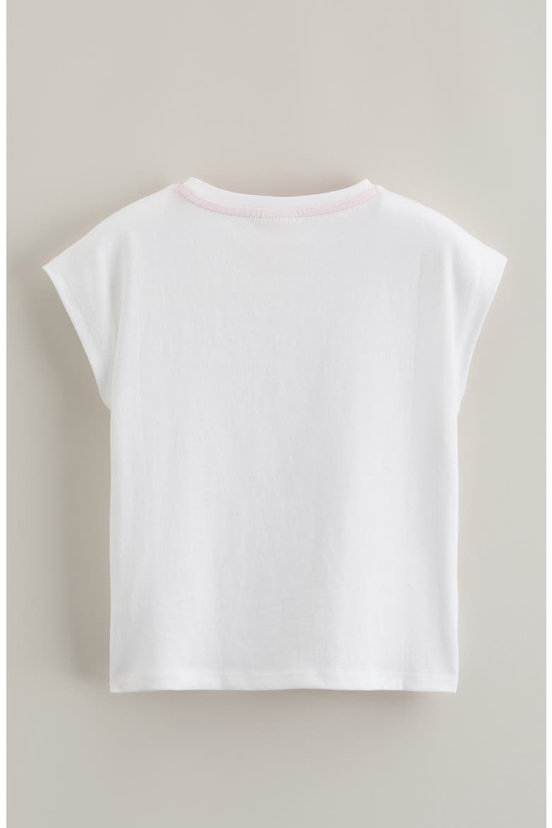 Kids' Fruit Embroidered Cotton T-Shirt, Alternate, color, WHITE SUMMER FRUIT EMBROIDERY