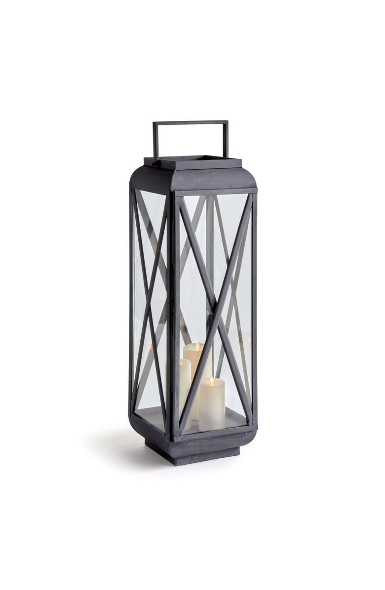 Napa Home & Garden Terrazza Outdoor Lantern Large, Main, color, Gray