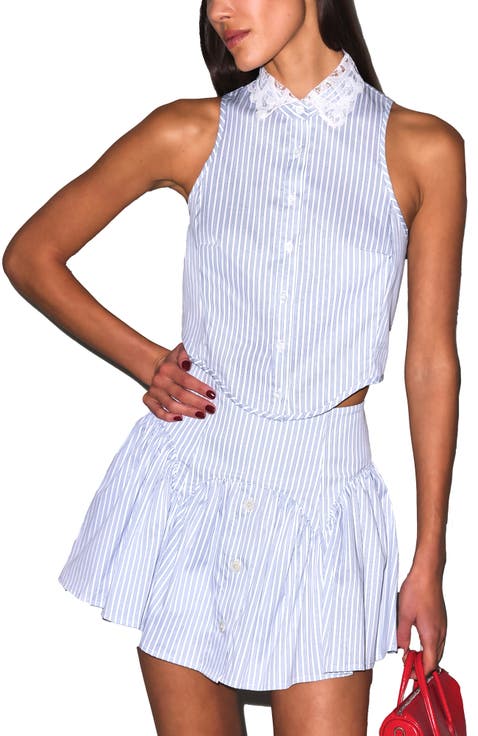 Poplin Garter Skort
