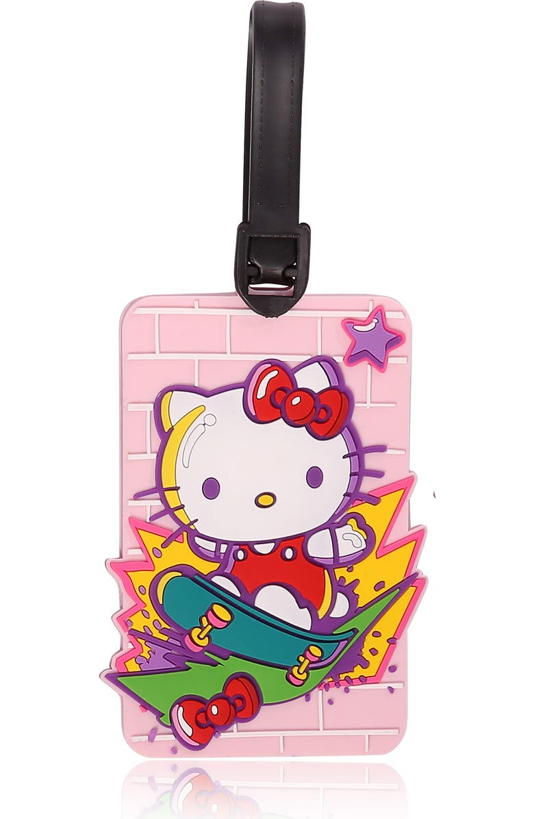 Hello Kitty 4-Piece Luggage Tag Set, Alternate, color, Purple, Pink, Red