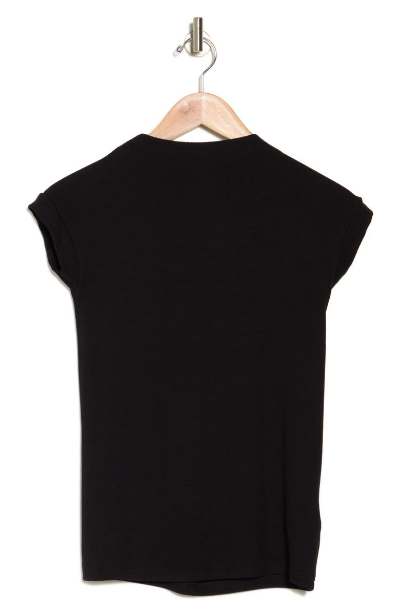INDUSTRY REPUBLIC CLOTHING Shrunken Mock Neck Rib Top, Alternate, color,