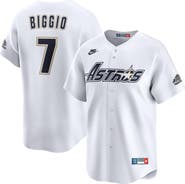 Nike Men's Nike Craig Biggio White Houston Astros Throwback Cooperstown Collection Limited Jersey