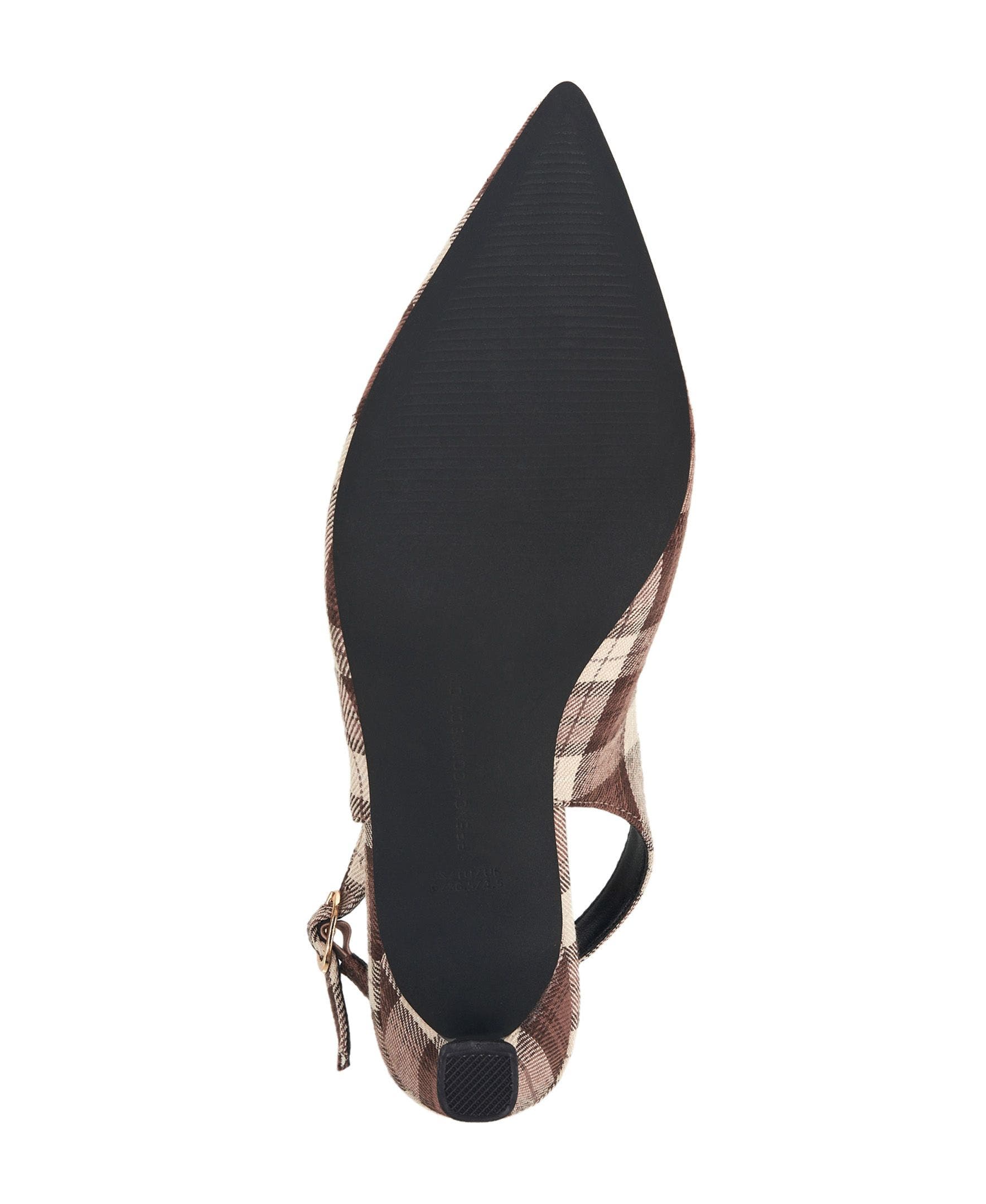Brenna Plaid Kitten Heel, Alternate, color, Brown Multi