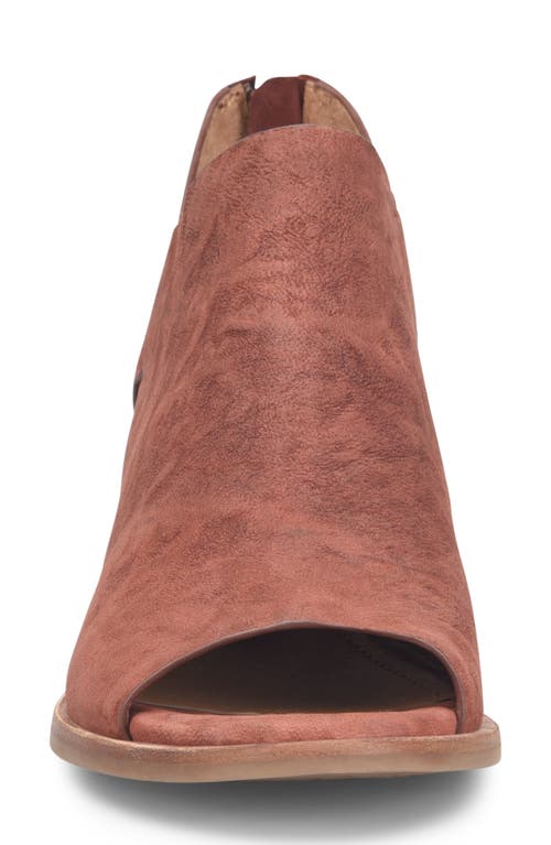 Söfft Carleigh Peep Toe Bootie In Brick