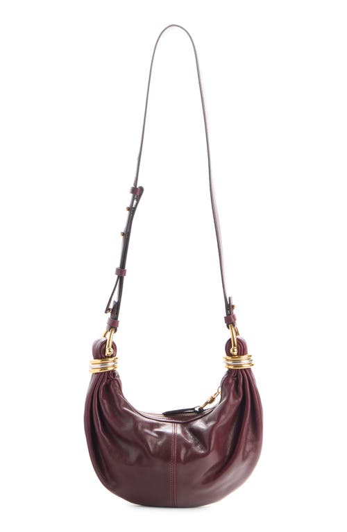 Chloé Brarcelet Mini Top-handle Bag In Grained Leather In Red