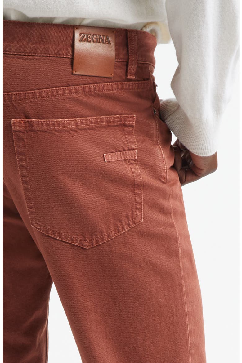 City Fit Nonstretch Denim Jeans, Alternate, color, DARK RED SOLID