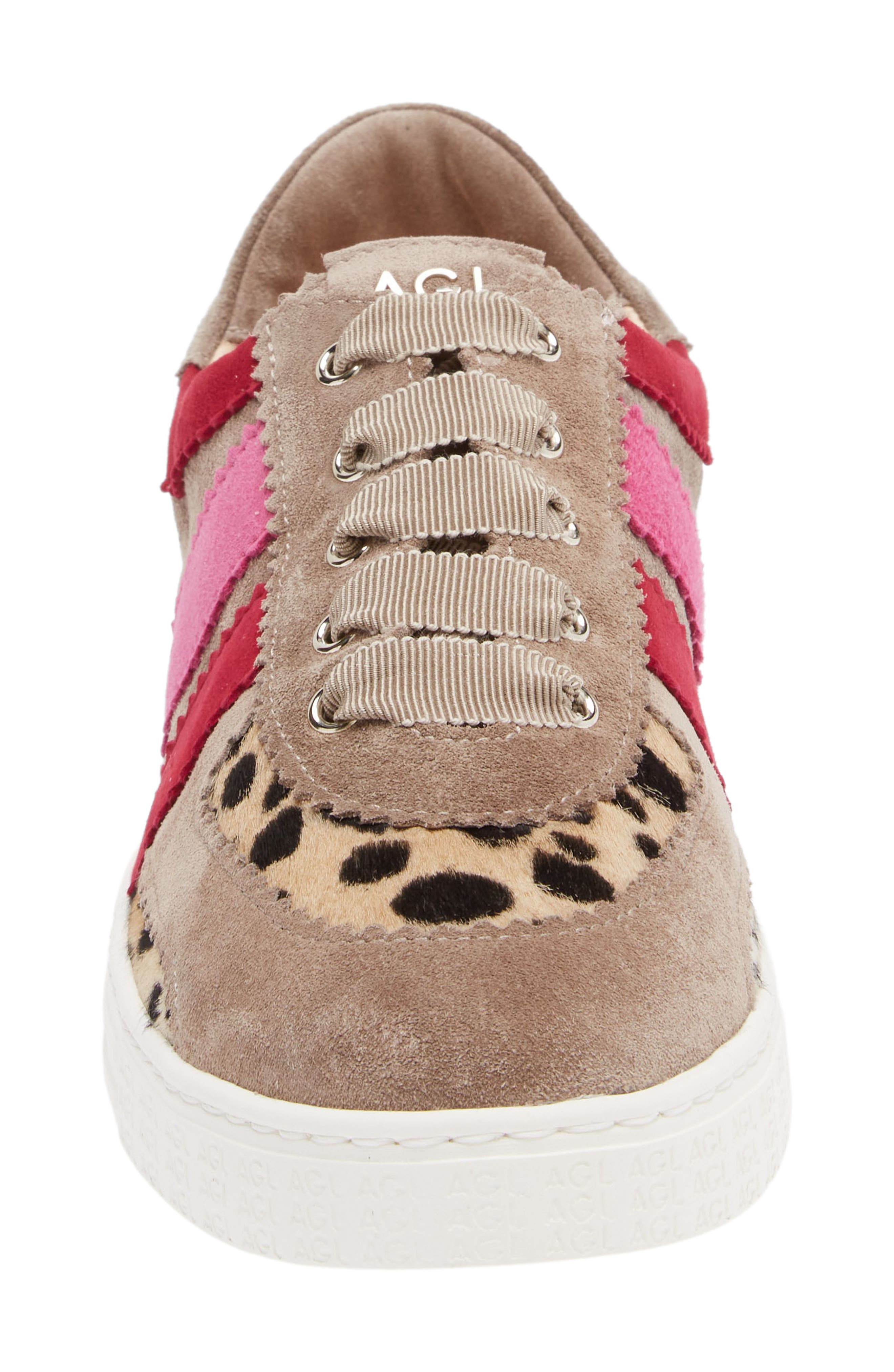 AGL Leda Genuine Calf Hair Sneaker, Alternate, color, 