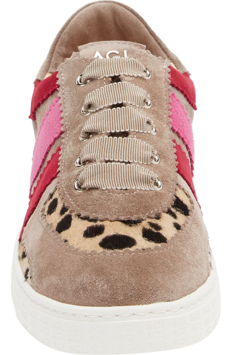 AGL Leda Genuine Calf Hair Sneaker, Alternate, color,