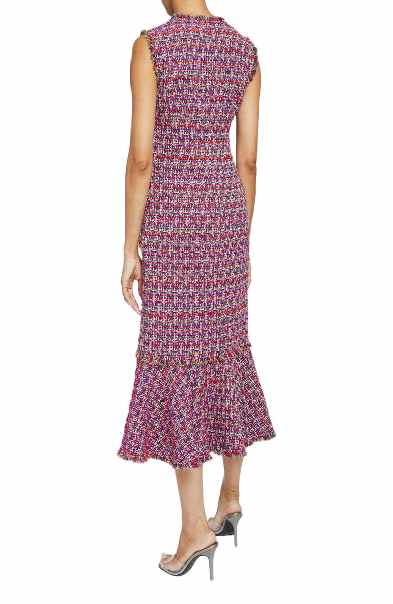 Santorelli ANDI Sleeveless Fit and Flare Sheath Dress in Lightweight Modern Tweed, Alternate, color, 