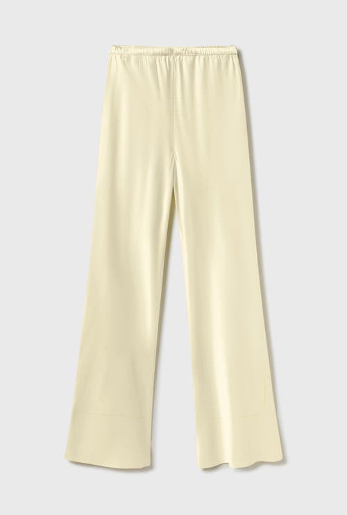 Silk Laundry Bias Cut Pants Vanilla Flower