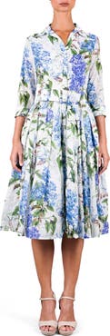 SAMANTHA SUNG Lilac Heaven New Midi Shirtdress