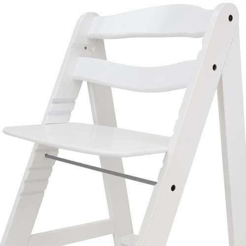 509 Crew 509 Sky Wooden Chair W/ Adjustable Seat & Footrest, White