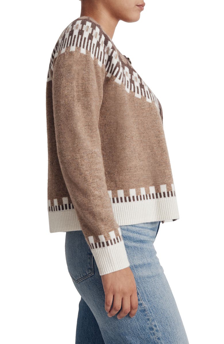 Madewell Fair Isle Frankfort Cardigan, Alternate, color, 