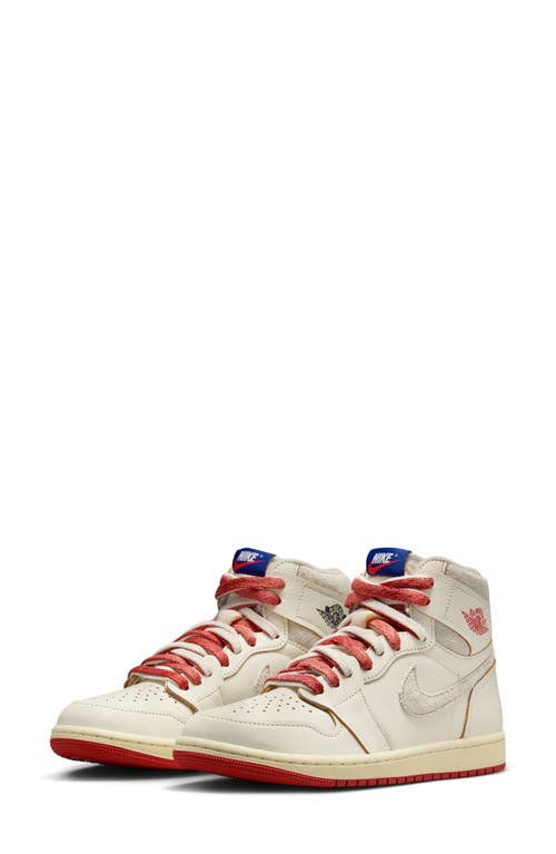 Jordan Women's Air 1 High Og "rare Air" Shoes In Sail/cinnabar/light Bone