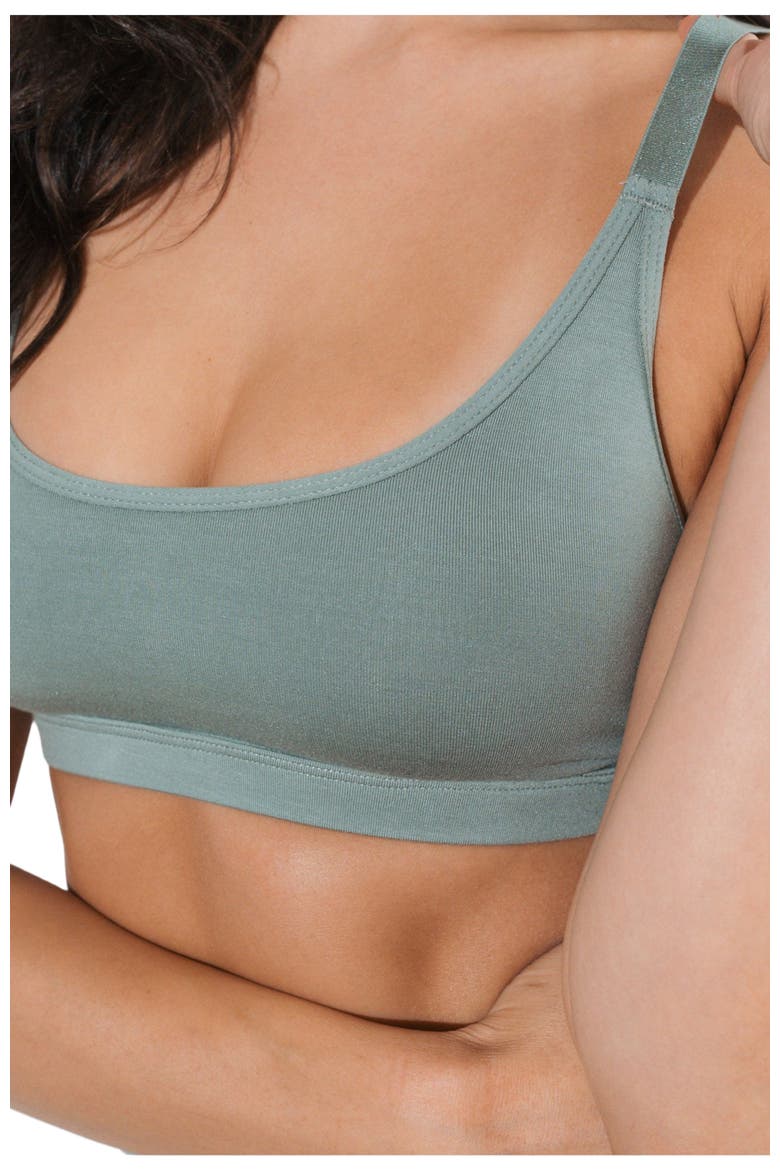 Vital Scoop Bralette, Alternate, color, Thyme