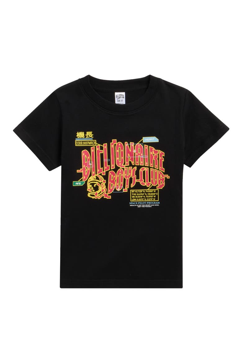 Kids' System Cotton Graphic T-Shirt, Main, color, BLACK