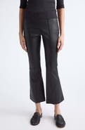 Vince Crop Flare Leather Pants