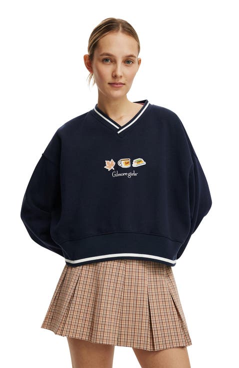 Women's Licensed Cropped Sweatshirt
