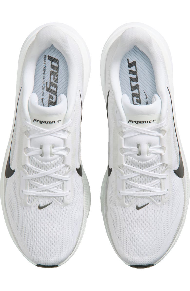 Nike Pegasus 42 Running Shoe, Alternate, color, White/Black