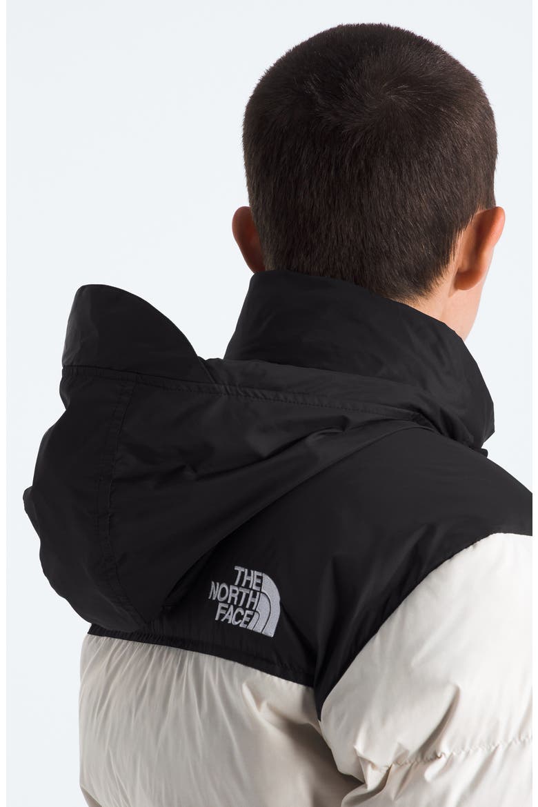 Nuptse® 1996 Packable Quilted 700 Fill Power Down Jacket, Alternate, color, WHITE DUNE/ BLACK-RECYCLED
