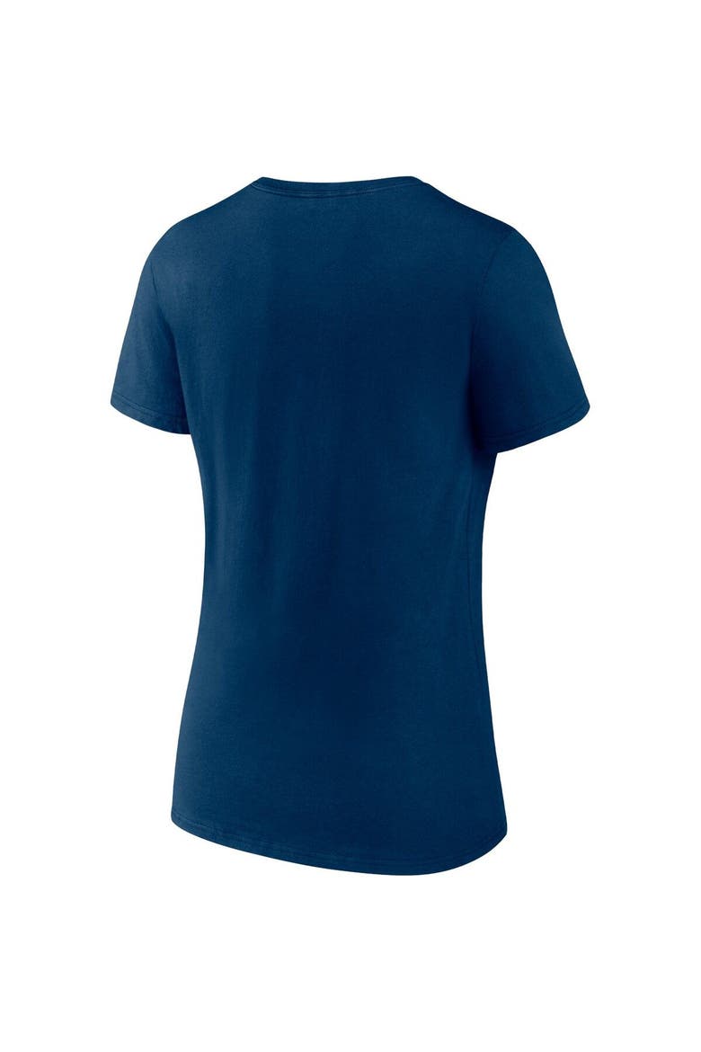 Women's Fanatics Branded Deep Sea Blue/Gray Seattle Kraken Parent 2-Pack V-Neck T-Shirt Set, Alternate, color, Navy