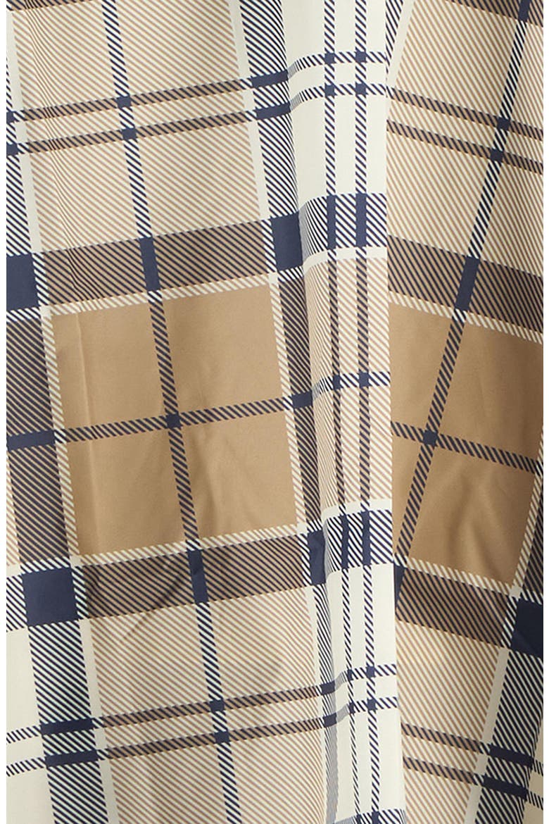 Portree Showerproof Plaid Poncho, Alternate, color, HESSIAN/ NAVY TARTAN