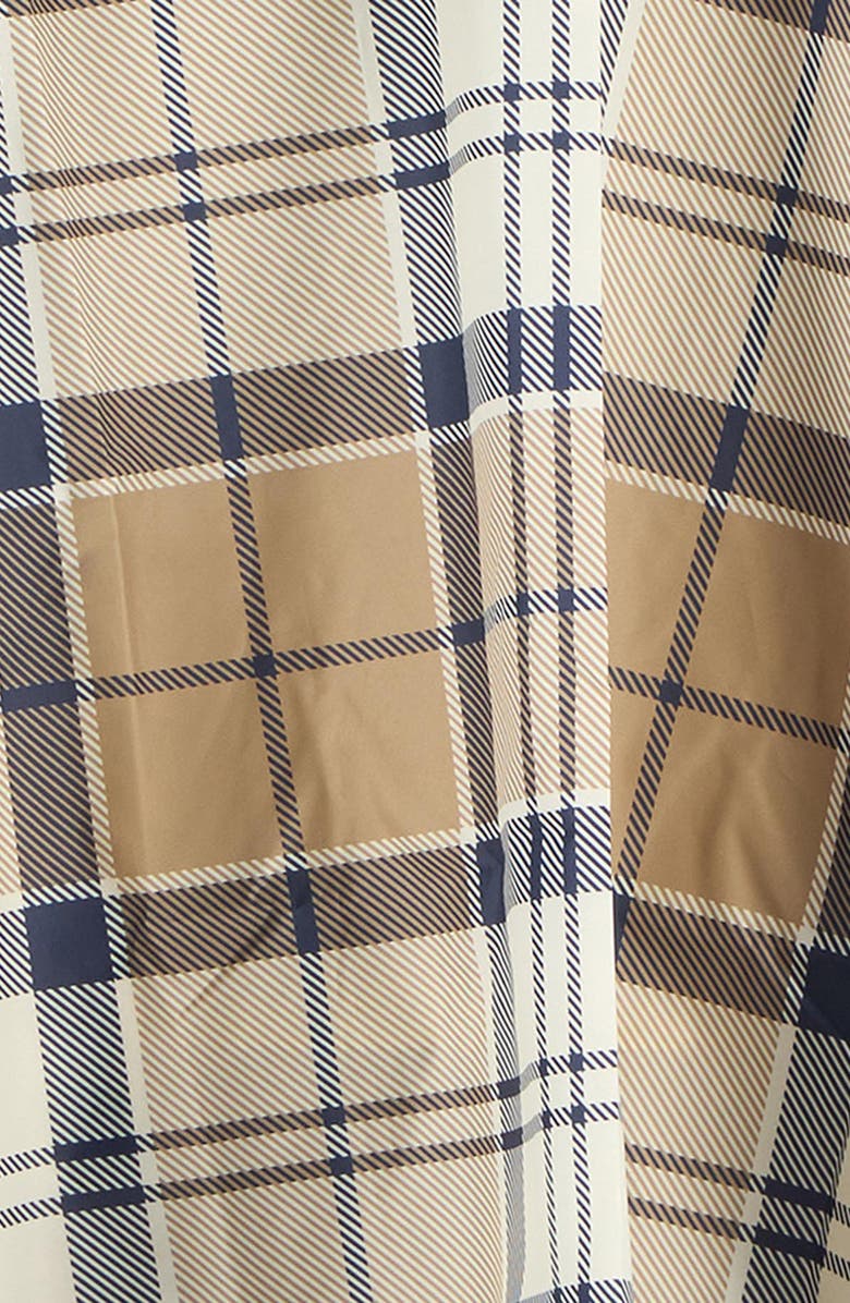 Barbour Portree Showerproof Plaid Poncho, Alternate, color, Hessian/ Navy Tartan