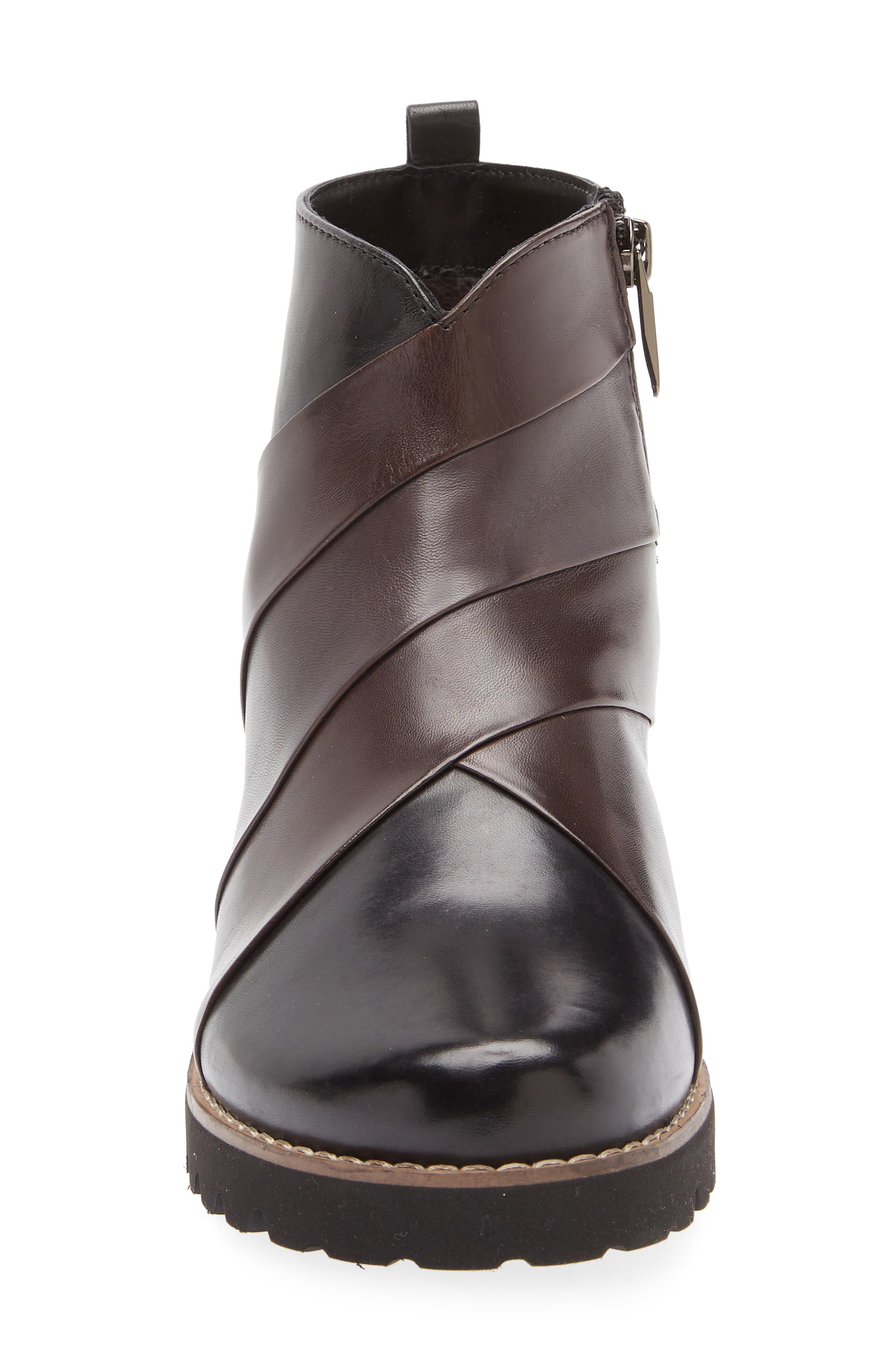 Regarde Le Ciel Layla Lug Sole Bootie, Alternate, color, Black/ Muddy