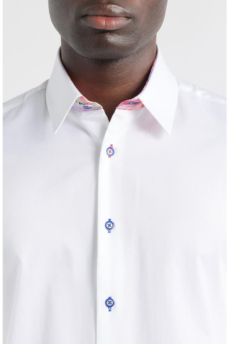 Sinai Collection Luxe Cotton Dress Shirt, Alternate, color, WHITE