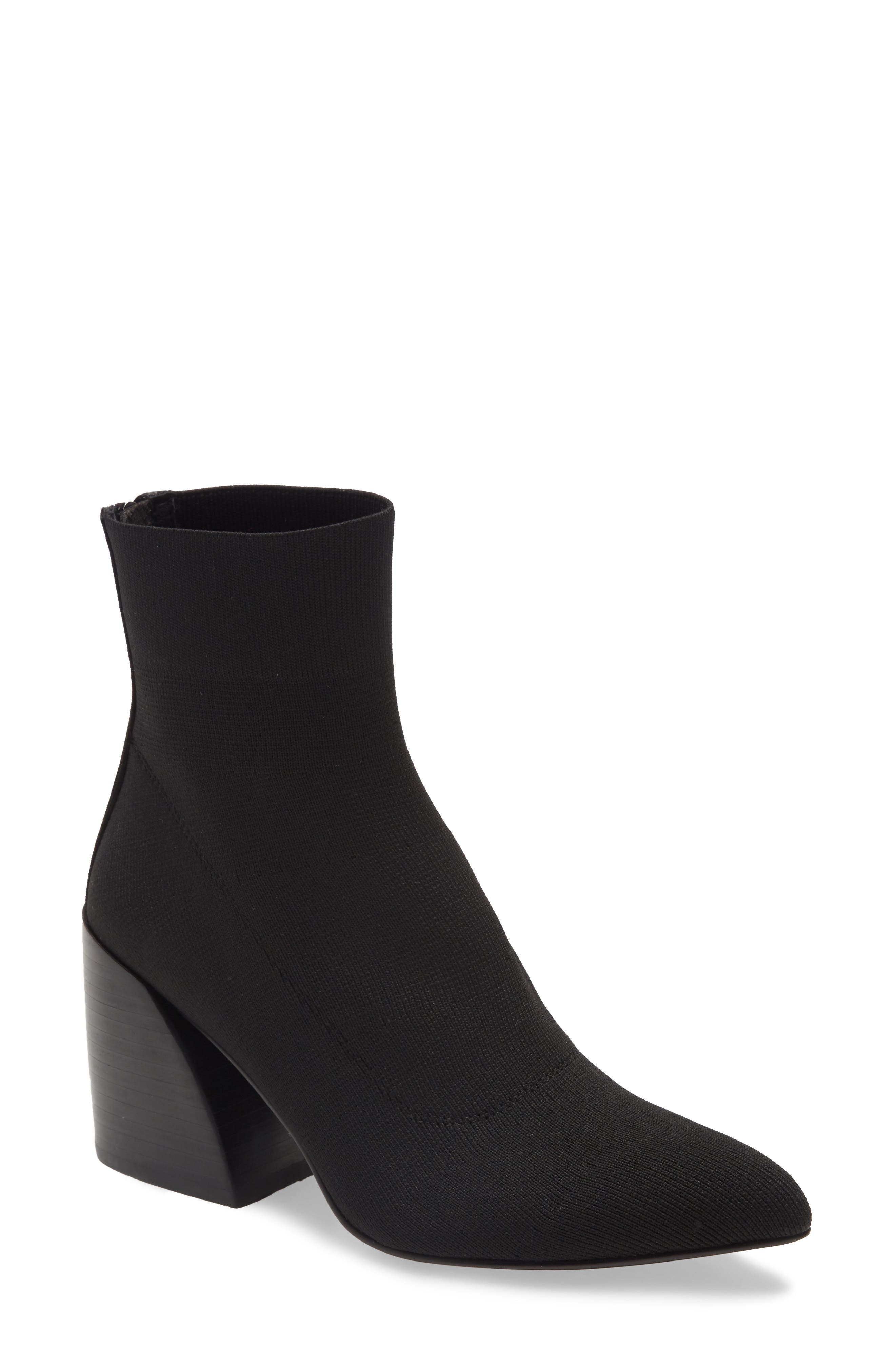 Anteni Knit Bootie, Main, color, BLACK FABRIC