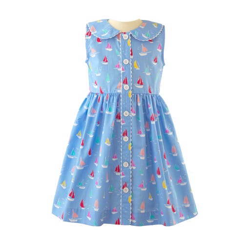 RACHEL RILEY RACHEL RILEY SAILBOAT SLEEVELESS BUTTON-FRONT DRESS