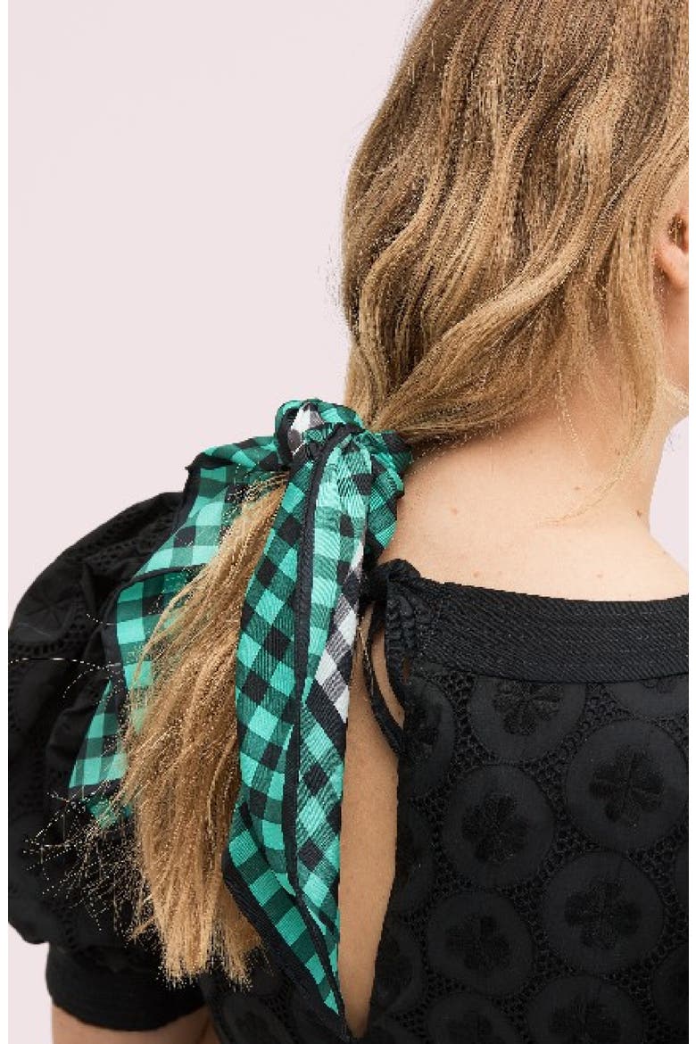 garden gingham bandana, Alternate, color, GUMDROP GREEN