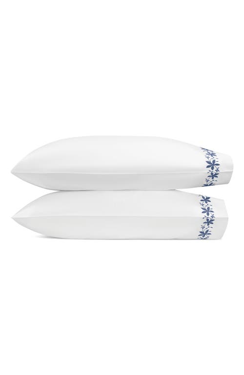 Matouk Callista Set Of 2 Cotton Percale Pillowcases