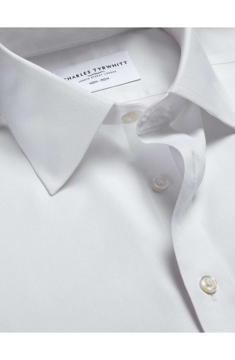 Charles Tyrwhitt Non-Iron Twill Shirt, Alternate, color, White