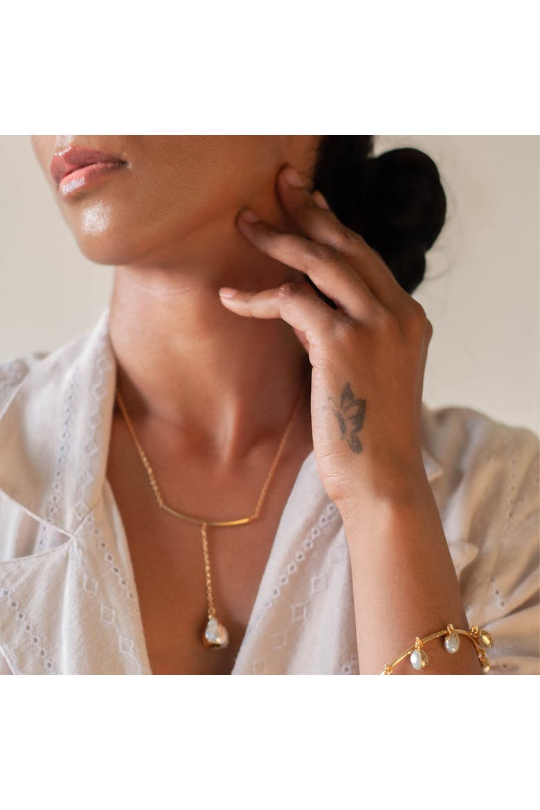 Ona Pendant, Alternate, color, Gold Plated